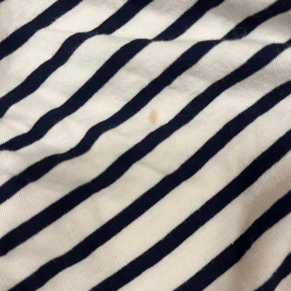 Clare V. Le puff tee in navy and cream stripe Small - Picture 4 of 6